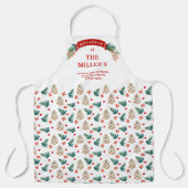 Persoonlijke feestkoekjes en bomen schort (Voorkant)