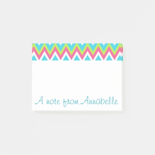 Persoonlijke Fel Regenboog Post-Its Post-it® Notes (Voorkant)
