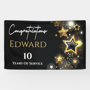 Persoonlijke Felicitaties Aangepaste Gouden Ster Spandoek