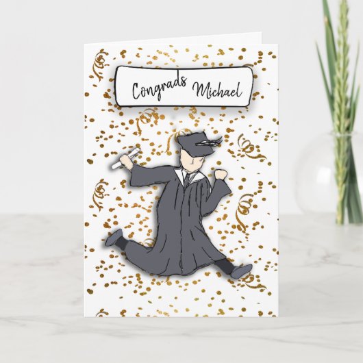 Persoonlijke felicitaties Afstuderen Kaart (Voorkant)