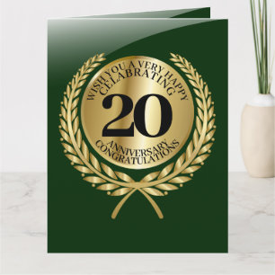Persoonlijke felicitaties kaart voor het jubileum