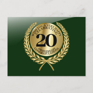Persoonlijke felicitaties kaart voor het jubileum