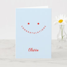 Persoonlijke Felicitaties, Ster Smiley Gezicht