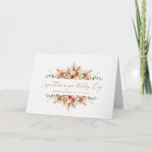 Persoonlijke Felicitaties Terracotta Huwelijk Kaart