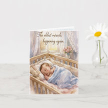 Persoonlijke felicitatieskaart voor pasgeboren bab