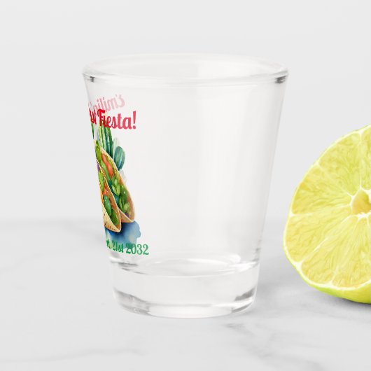 Persoonlijke Fiesta Shotglas Taco Bachelorette Shot Glas (Rechts)