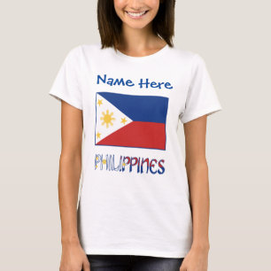 Persoonlijke Filipijnen Vlag Erfgoed Dames- T-shirt