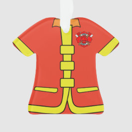 Persoonlijke Fireman Firefighter Xmas Ornament