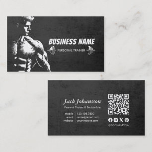 Persoonlijke Fitness Trainer Bodybuilding Gym Barb Visitekaartje