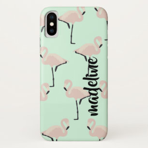 Persoonlijke Flamingo iPhone X Hoesje