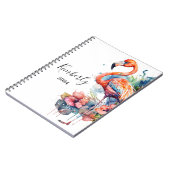 Persoonlijke Flamingo Notitieboek (Linkerzijde)