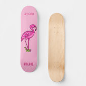 Persoonlijke Flamingo Skateboard (Voorkant)