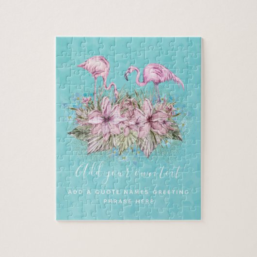 Persoonlijke FLAMINGO'S Legpuzzel (Verticaal)