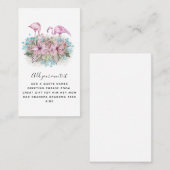 Persoonlijke FLAMINGO'S Visitekaartje (Voorkant / Achterkant)