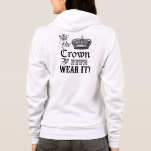 Persoonlijke fleece ritssluiting hoodie/Citaat Hoodie