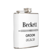 Persoonlijke fles voor de bruidegom heupfles (Rechts)