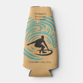 Persoonlijke Fleskoeler Bachelor Surfweekend Flesjeskoeler (Voorkant)