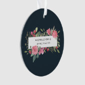 Persoonlijke Floral Dance-leraar Ornament (voorkant)