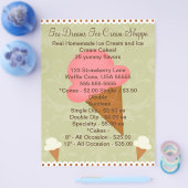 Persoonlijke Flyer voor Ijszaak (Enkel)