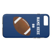 Persoonlijke Football iPhone 7 Plus Hoes (Achterkant (Horizontaal))
