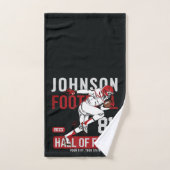 Persoonlijke Football SPELER Team NUMMER Sports Bad Handdoek (Handdoek)
