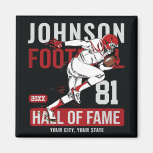 Persoonlijke Football SPELER Team NUMMER Sports Magneet