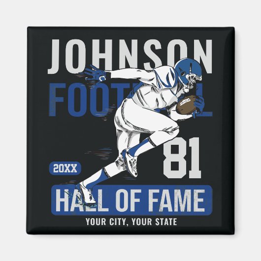 Persoonlijke Football SPELER Team NUMMER Sports Magneet (Voorkant)