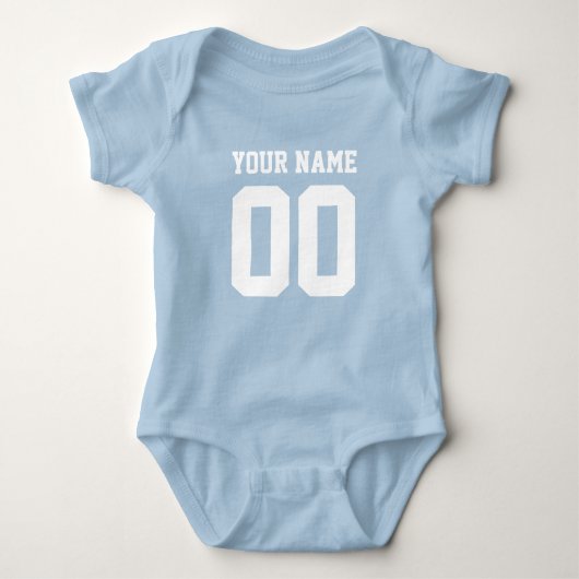 Persoonlijke football-truuts baby-springpak romper (Voorkant)