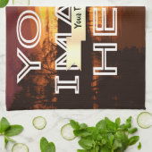 Persoonlijke foto-afdruktheehanddoek theedoek (Gevouwen)