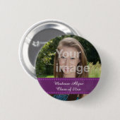 Persoonlijke foto afstudeerjaar knop ronde button 5,7 cm (Voorkant /achterkant)