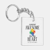 Persoonlijke foto-autisme sleutelhanger (Voorkant Links)