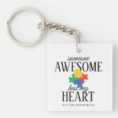 Persoonlijke foto-autisme sleutelhanger (Voorkant)