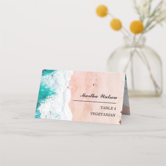 Persoonlijke foto Beach Wedding Name (Voorkant)