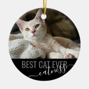 Persoonlijke foto beste kat ooit Moderne foto Keramisch Ornament