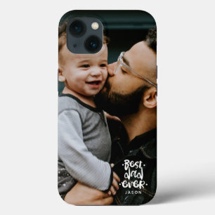Persoonlijke foto Beste papa ooit naamoverlay iPhone 13 Hoesje