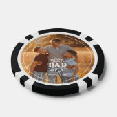 Persoonlijke foto "Beste vader ooit" Poker Chips (Enkel)