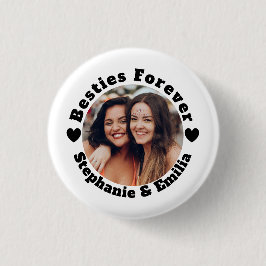 Persoonlijke foto beste vrienden BFF Ronde Button 3,2 Cm