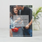 Persoonlijke foto bruiloft kaart (Staand voorkant)