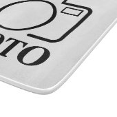 Persoonlijke foto bruiloft modern leuk elegant snijplank (Hoek)