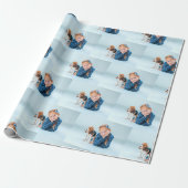 Persoonlijke foto-cadeauverpakking cadeaupapier (Uitgerold)