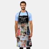Persoonlijke foto Collage Beste vader ooit Schort (Gedragen)