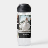 Persoonlijke foto Collage Beste vader ooit Waterfles (Achterkant)