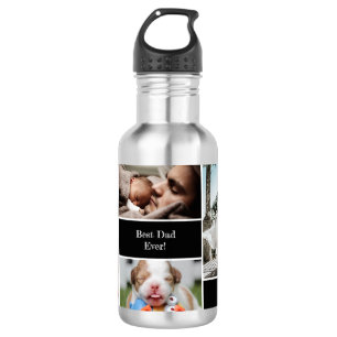 Persoonlijke foto Collage Beste vader ooit Waterfles