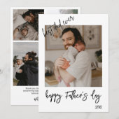 Persoonlijke foto Collage First Vaderdag Kaart (Voorkant / Achterkant)