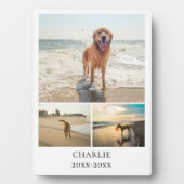 Persoonlijke foto collage huisdier aandenken moder fotoplaat (voorkant)