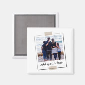 Persoonlijke foto- en aangepaste tekst van de fami magneet (Voorkant / Achterkant)