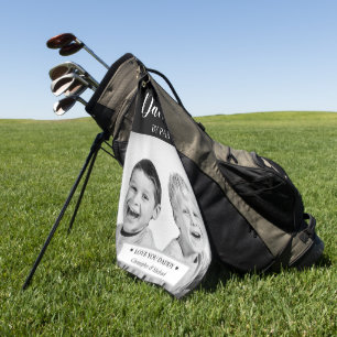 Persoonlijke foto en bericht golf headcover golfhanddoek