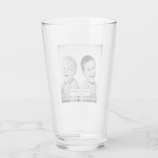 Persoonlijke foto en boodschap glas (Achterkant)