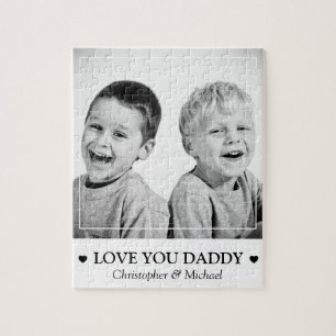 Persoonlijke foto en boodschap legpuzzel