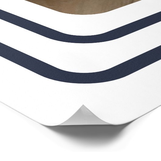 Persoonlijke foto- en kleurenrand poster (Hoek)